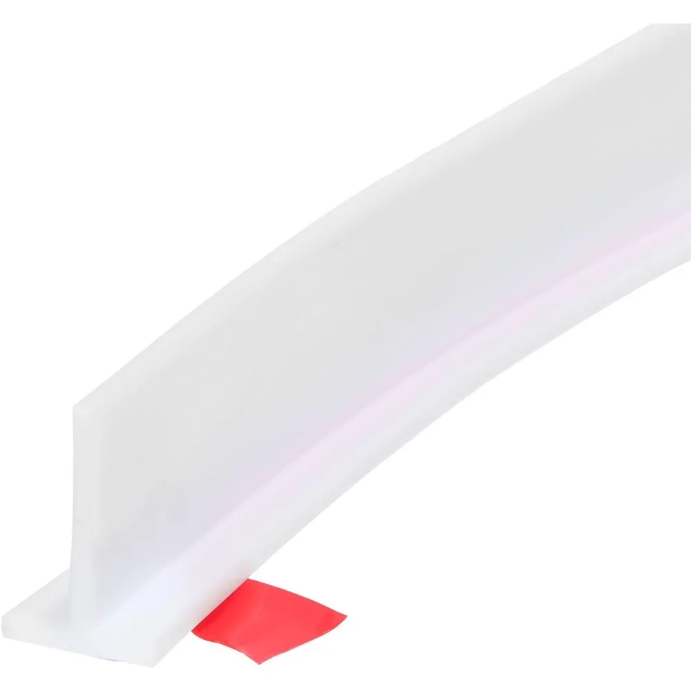 

39-дюймовый складной барьер для душа, Т-образный блендер для защиты от брызг воды для ванной комнаты, кухни, отделение для влажной и сухой воды, белый