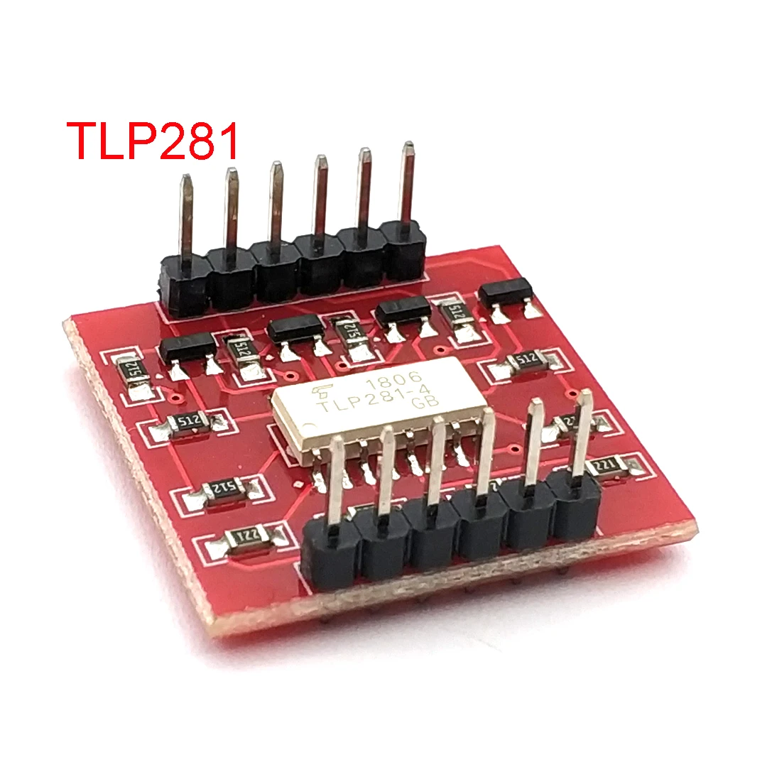 TLP281 4 Channel Opto-isolator IC Module for Arduino Expansion Board High and Low Level Optocoupler Isolation 4 Channel