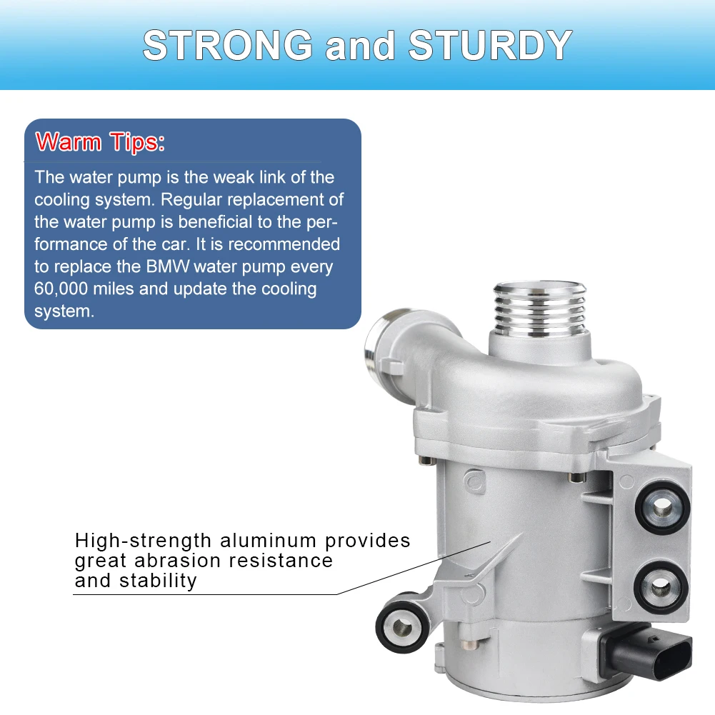 Compatible with Electric Engine Water Pump BMW Z4 X3 X5 325i 325xi 328i 328xi 525i 525xi 528i 528xi 11517586925 702851208