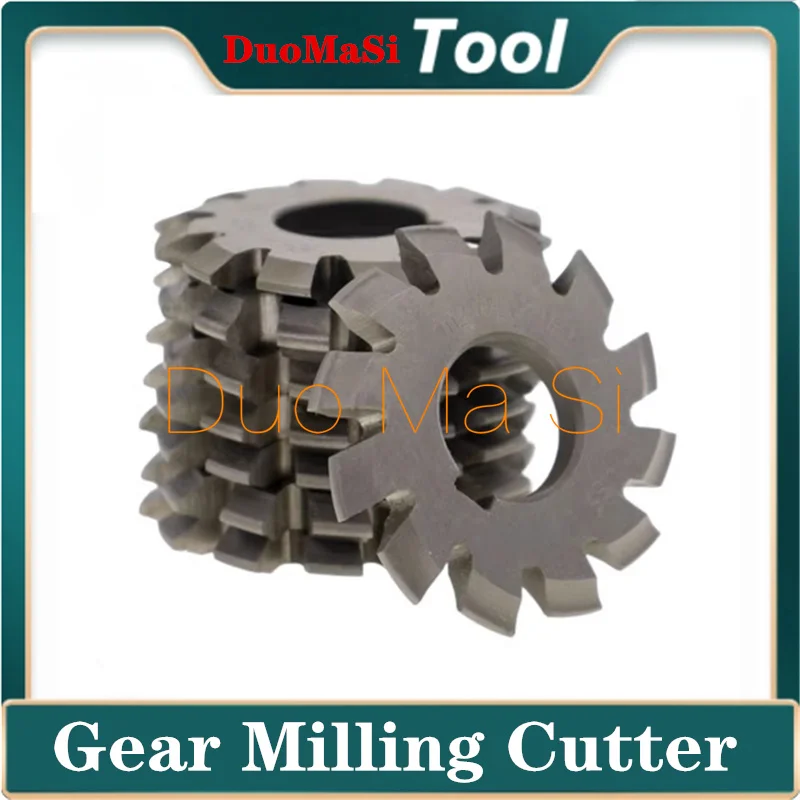 HSS Gear Milling Cutter Modulus Degrees Disc Spur Gear Milling Cutter Straight Tooth M0.5 M0.6 M1M1.5 M2 M2.5 M3 M4 M5 HSS Gear