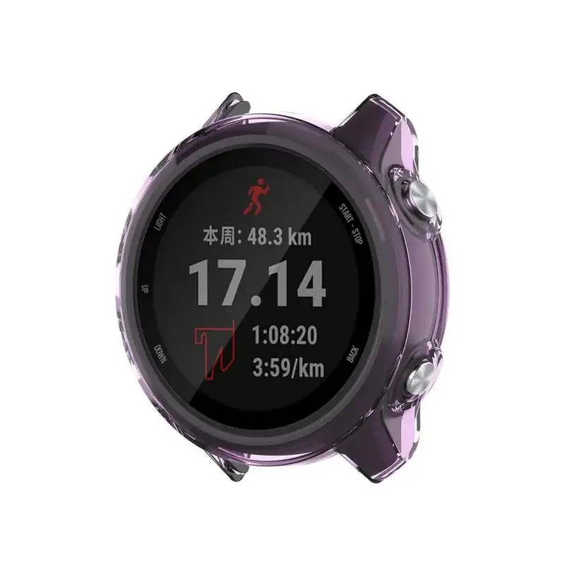 สําหรับ Garmin Forerunner 965 265 265S 245 245M 645 645M กันชนป้องกันกรณีสมาร์ทนาฬิกา Soft TPU เปลือกป้องกัน