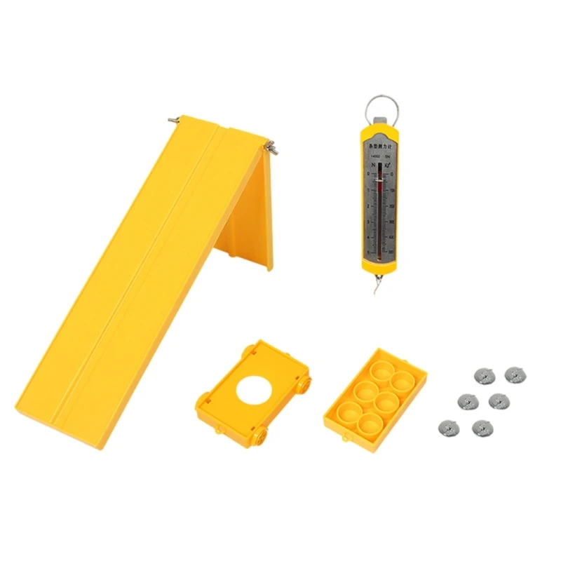 

Physics Mechanics Friction Experiment Set for Kids, Student Hands On Mechanics Friction Educational Toy with Accessories