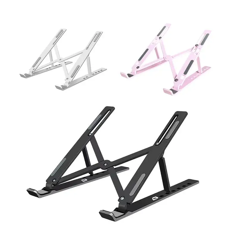 Foldable Laptop Stand Cooling Liftable Bracket Adjutable Height Muti-Angle Laptop Mount For Laptop Computer Tablet