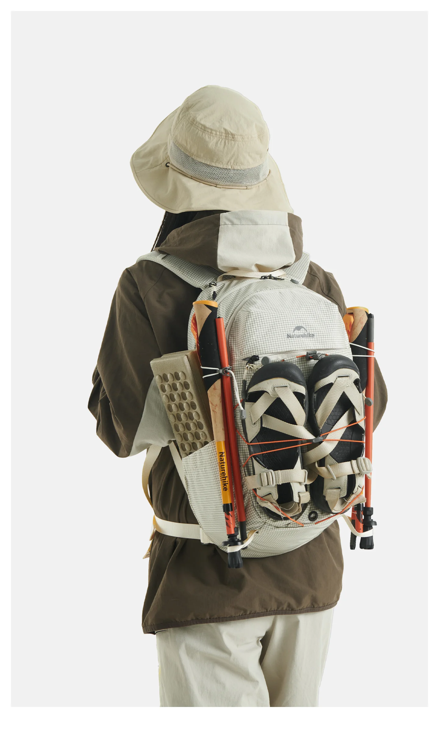 Naturehike 20L Freizeitrucksack, leicht, für Outdoor-Klettern, Trekking, Reisen, großes Fassungsvermögen, Trinkblase-Fach – Detail 19