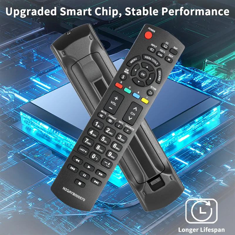 N2QAYB000570 Control Remoto para Panasonic Compatible con Televisores LCD LED Panasonic TC-L32U22 TC-L32X2 TC-L37C22 TC-L37D2 TC-L37U22