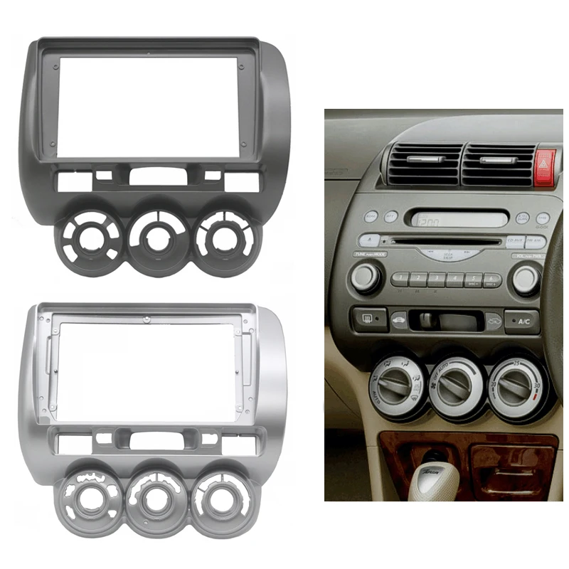 Car Radio Frame Kit For HONDA Fit Jazz 2002-2008 Auto Stereo Install Dash Panel Fascia Cable Adapter Bezel Trim