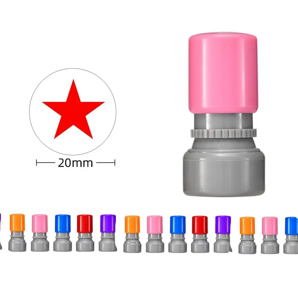 Portátil multi padrão matemática geometria selo auto tinta diy professor uso selo trapézio triângulo mini desenho selo escola