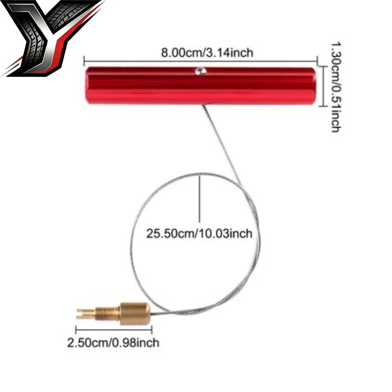 Motorcycle Valve Stem Puller, Tire Repair Tool, Quick Install & Remove Valve Core