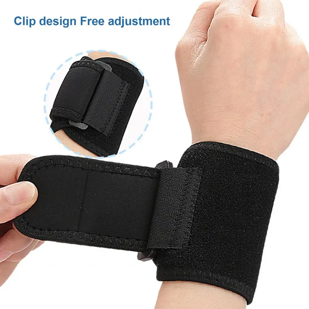 Wristband Adjustable Fastener Tape Wrist Brace Sweat-absorbent Breathable Compression Strap for Men Women Sports Wrist Wrap