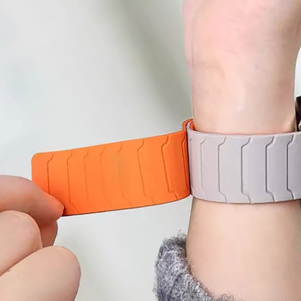 Bracelet magnétique pour Samsung Galaxy Watch 8, 44mm 40mm, boucle en Silicone, Bracelet de remplacement pour Watch8 Classic 46mm, accessoires