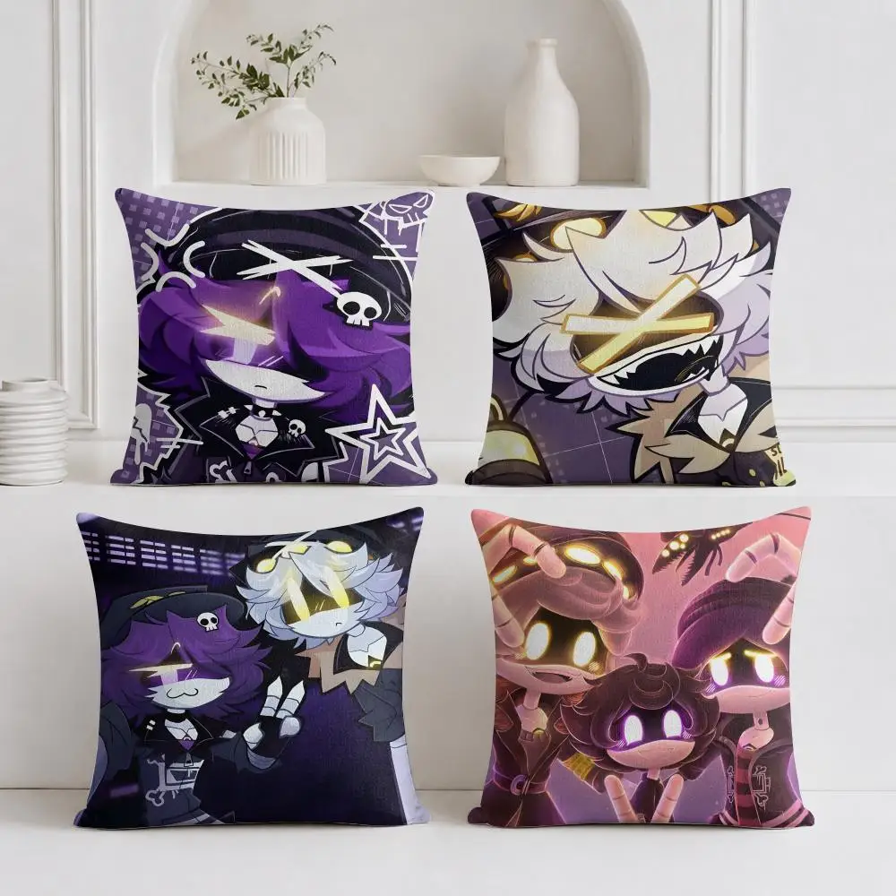 Anime M-Murder Drones Cushion Cover Organic Linen Square Pillow Case Durable Non-Allergenic And Kind To Skin