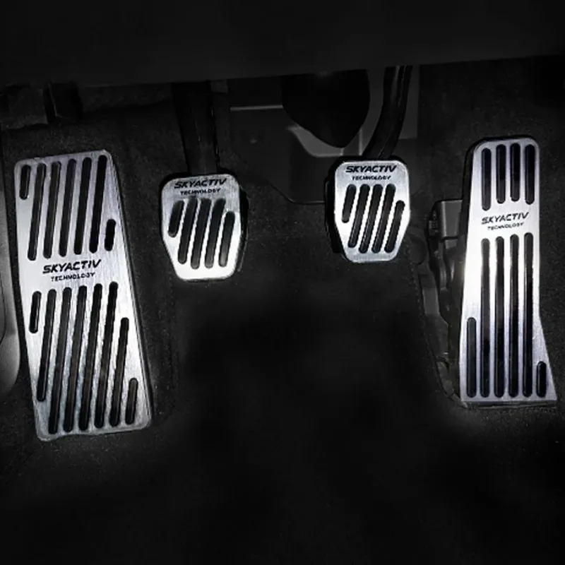 Image of Auto-Gaspedal, Bremspedal, Fußstütze, rutschfeste Matte, Innenzubehör 2019~2024 CX30 CX50 CX60 MX30 für Mazda 3 BP