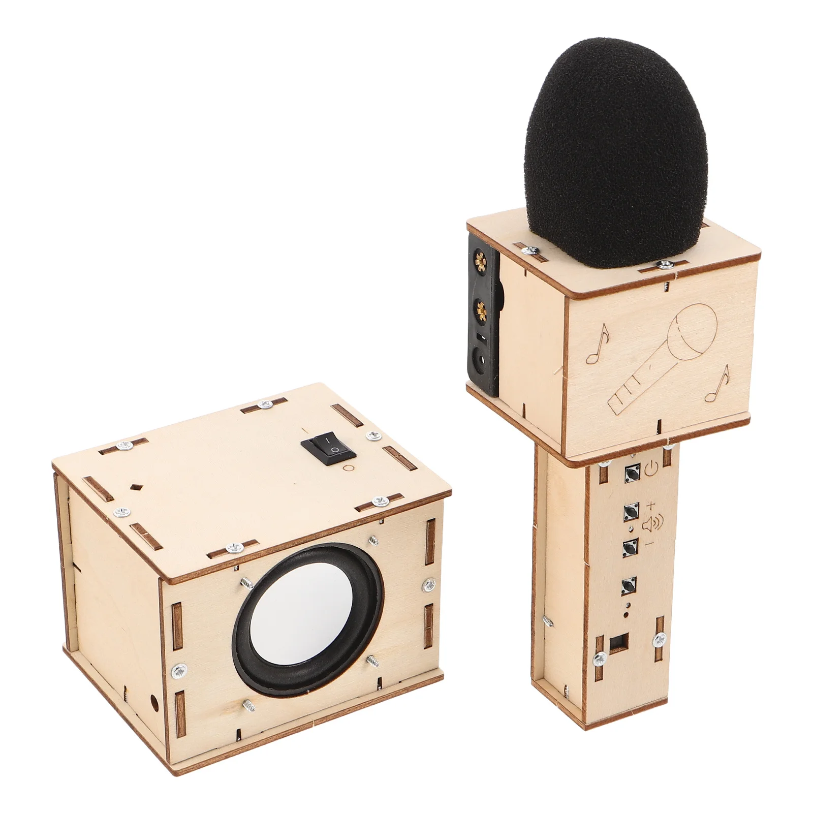 Kit Fai-da-Te per Altoparlante in Legno per Bambini, Costruisci il Tuo Mini Subwoofer, Kit Elettronico per Suono, Macchina per Karaoke Wireless