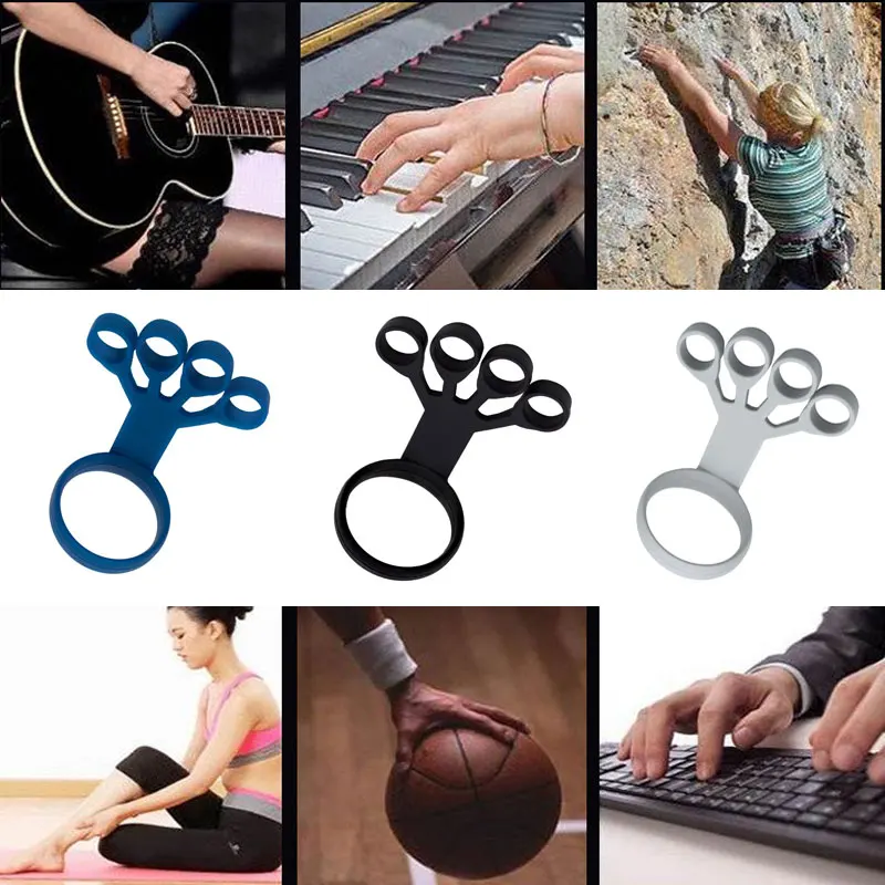 Silikon-Fingertrainer Handgelenk-Krafttraining Handgriff-Expander Fingertrainer Rehabilitationstraining Fitness