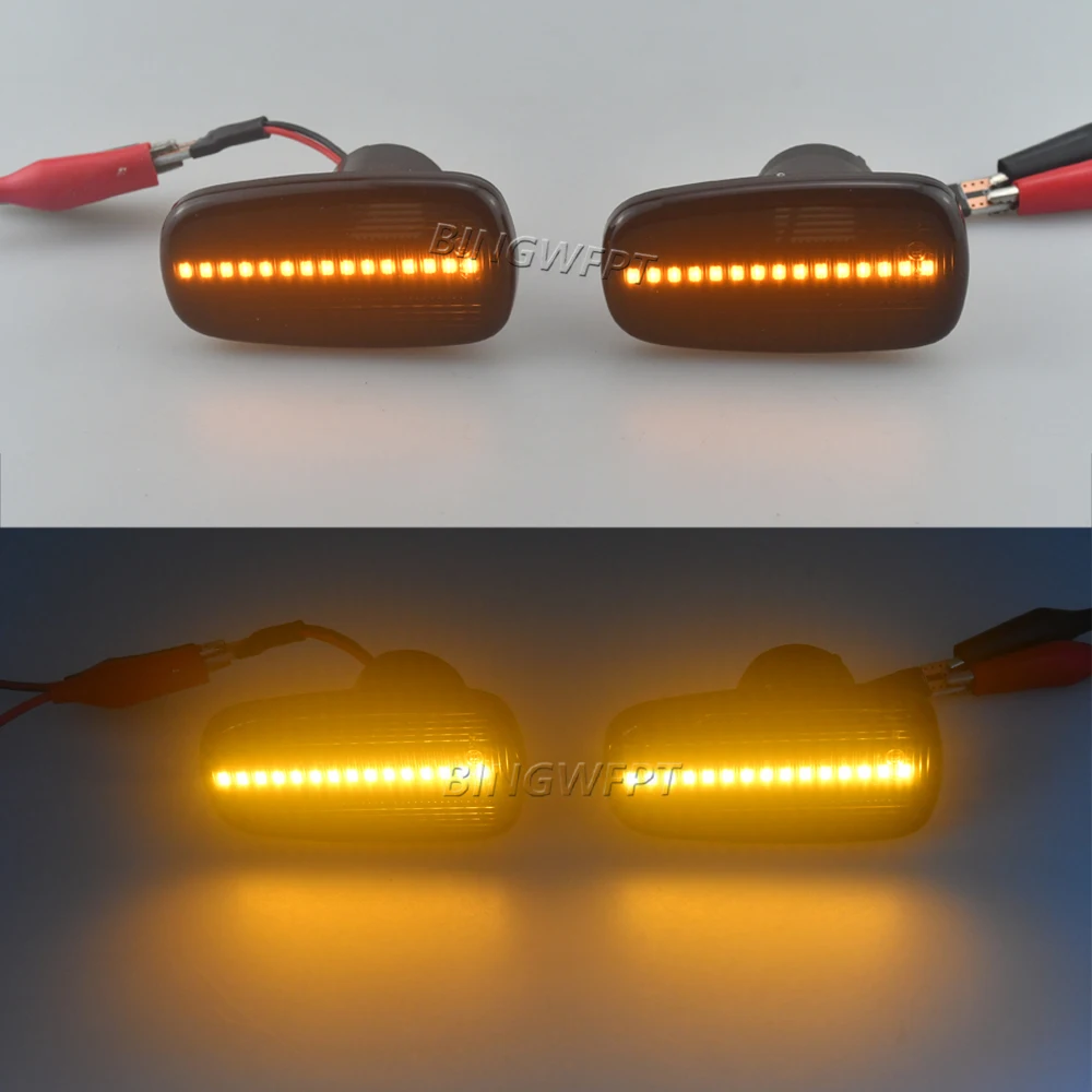 For Toyota Prius Kluger Wish Land Cruiser 200 Prado 120 RAV4 Altezza Lexus IS300 Dynamic Led Side Marker Lights Turn Signal Lamp