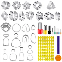 Clay Tools Set Polymer Clay Earring Making Kit Stainless Steel Cutter Mold Handmade Pottery Ceramic Craft Jewelry Diy Supplies