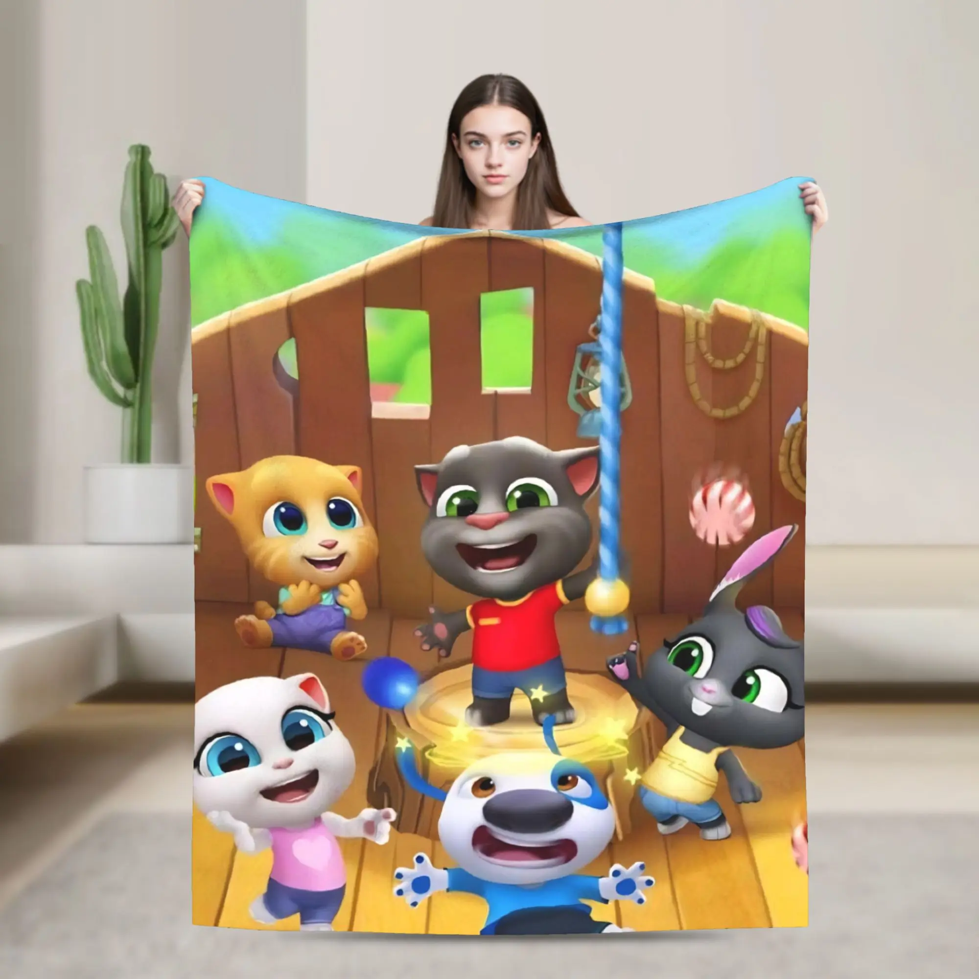 T-Talking T-Tom And F-Friends Blanket Multiple Sizes Soft and Lightweight  Throw Blankets for Couch Sofa and Bed