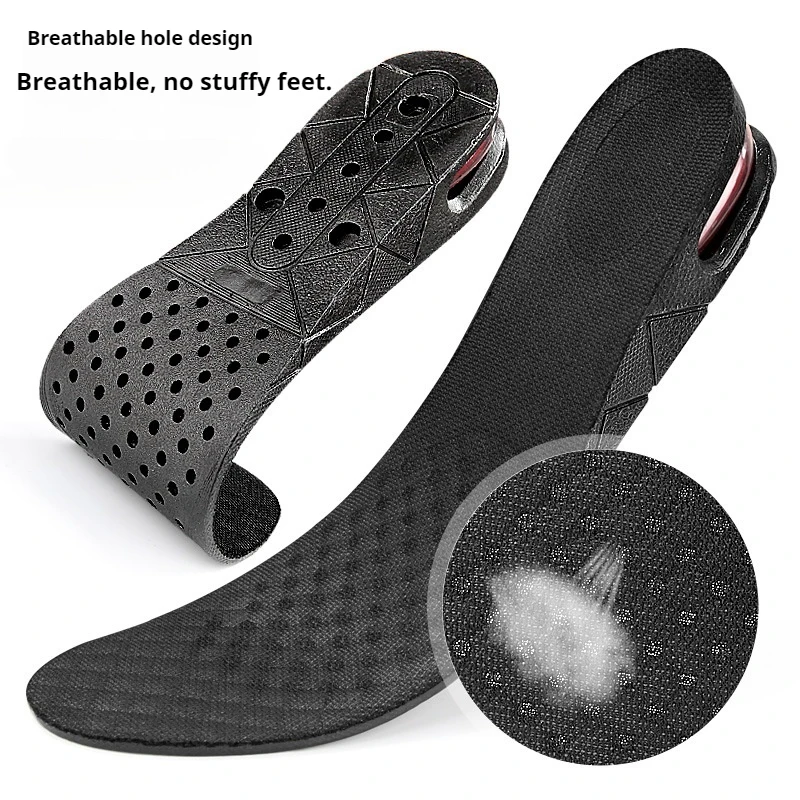 Adjustable Elevator Insoles, Air Cushion Height Increase Inserts, Soft Breathable Lift Pads for Leather & Sneakers 1Pair/2Pairs - view 4