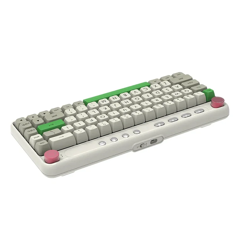 AJAZZ B21 68-key PBT keycap cherry switch ergonomic BT5.0 4000mAh Single light wired wireless mechanical keyboard