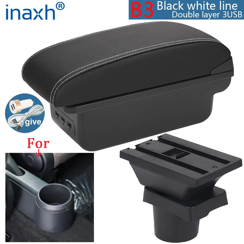 Voor Volkswagen UP Armsteun Doos Voor Skoda Citigo VW UP Seat Mii Auto Armsteun Console Opbergdoos Bekerhouder Auto Accessoires