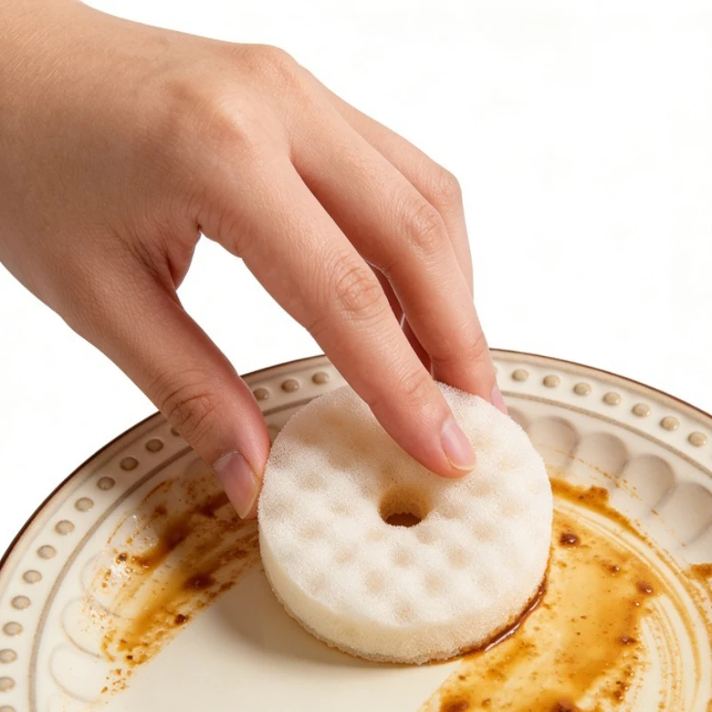 Sponge Brush Kitchen Dishwashing Cleaning Tool Strong Stain Removal Fast Drying Hygienic Home Dish Washing Accessory