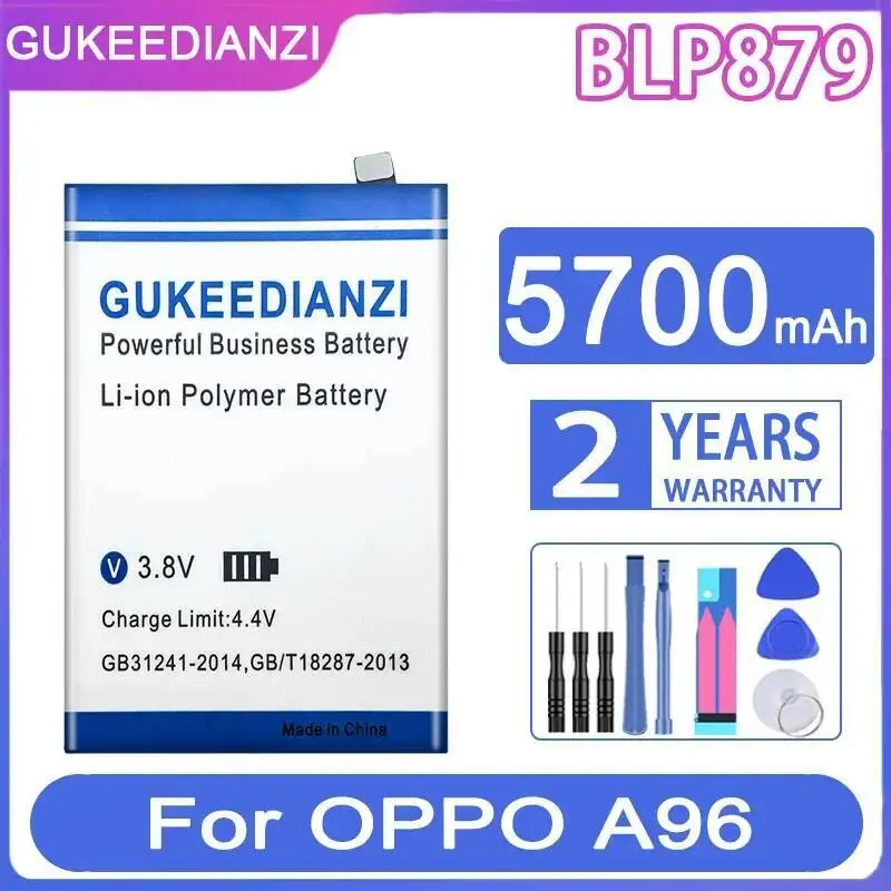 

Легкий аккумулятор для мобильного телефона емкостью 5700 мАч BLP879 для Oppo A96
