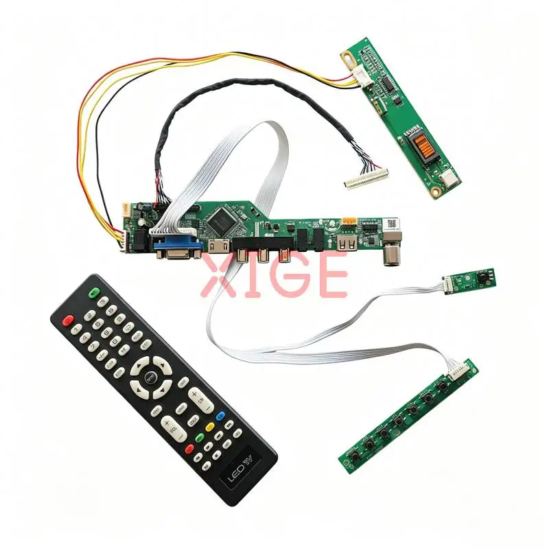 For B150XG05 B150XG07 B150XG02 B150XG01 Matrix Controller Drive Board DIY Kit 1024x768 LVDS-30Pin HDMI+VGA+AV+USB 1CCFL 1024*768