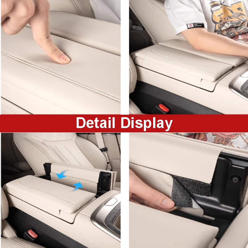 ل NIO ONVO L90 2025-2026 مسند ذراع السيارة صندوق ارتفاع وسادة مركز السيارة الغطاء الواقي الداخلية حماية الملحقات