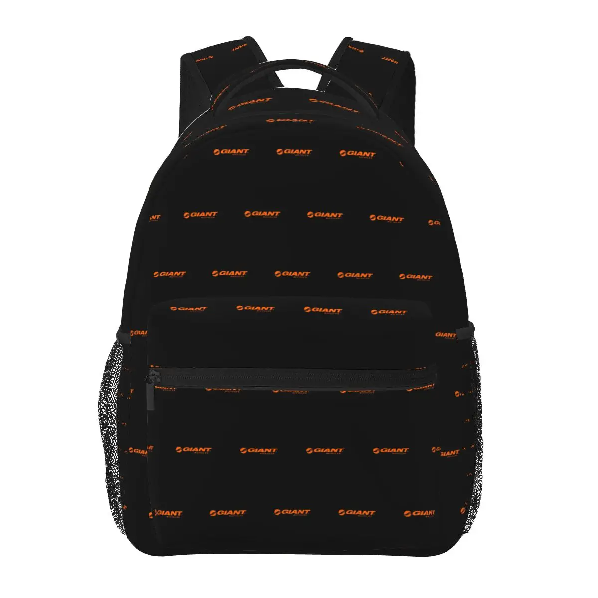

Giant Orange Bike Student Backpack School Bag Hiking Travel Daypack for Boys Girls Fashion Bookbag Shoulder Bags