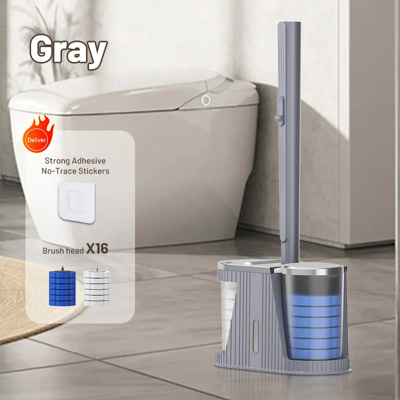 New disposable toilet brush, toilet wall-mounted brush, artifact, household toilet, toilet cleaning brush, no dead angle