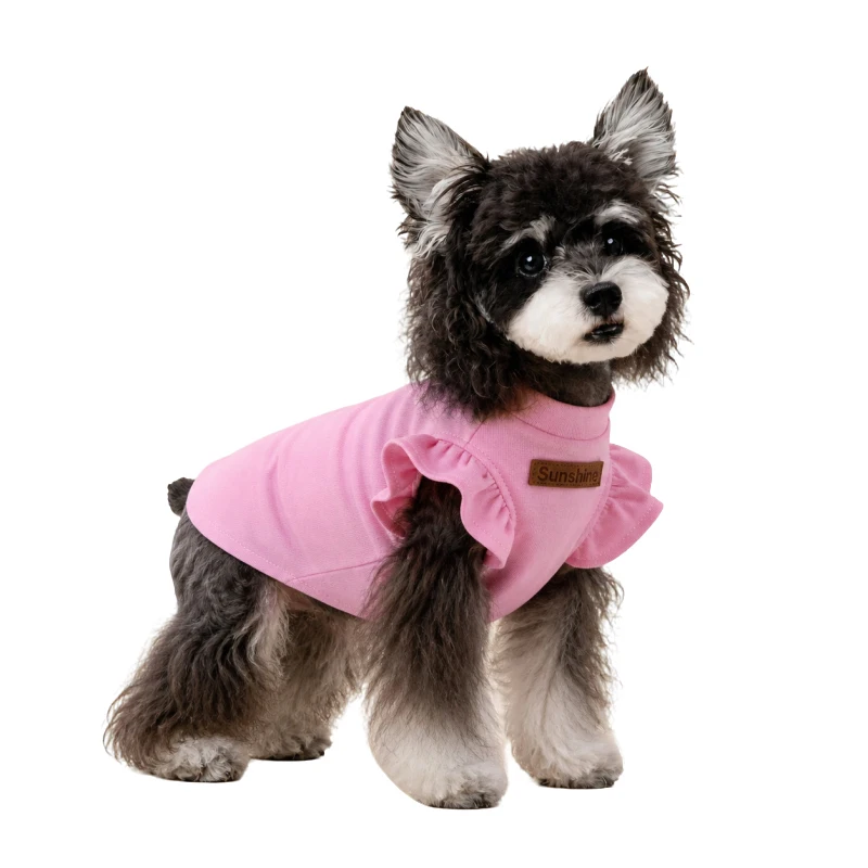 シュナウザーベスト夏用子犬シャツ猫チワワヨーキーシーズーマルチーズポメラニアンビションプードル服小型犬服xsサイズ