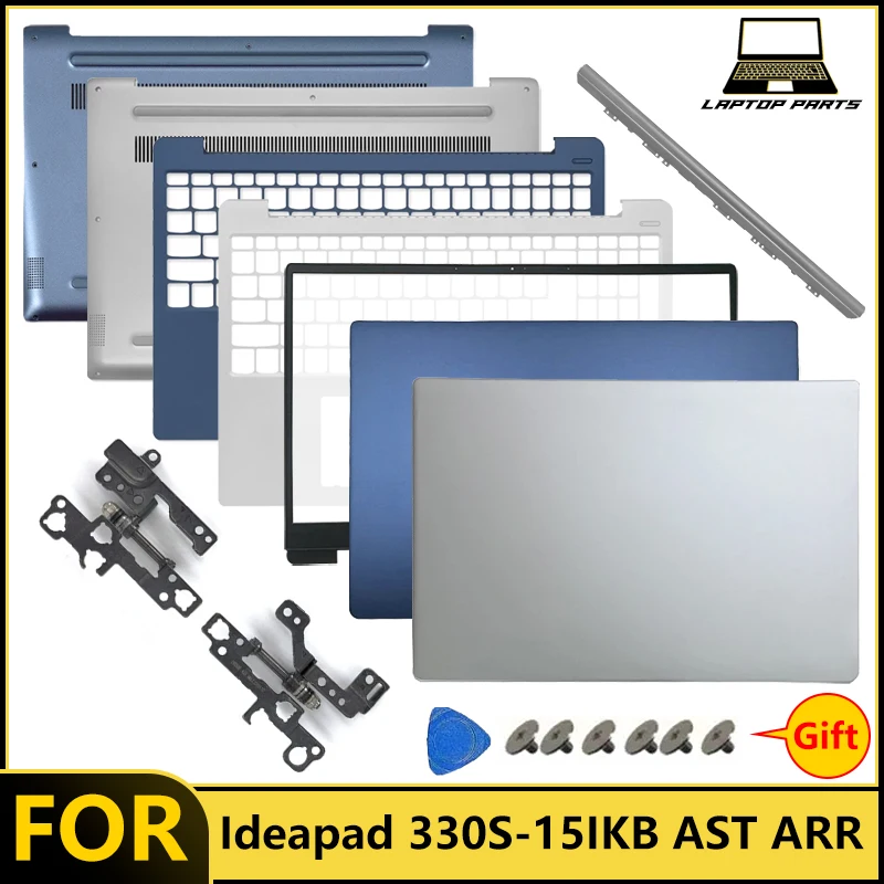 Laptop replacement frame For Ideapad 330S-15IKB 330S-15AST 330S-15ARR LCD Back Cover Front Bezel Palmrest Bottom Case hinge