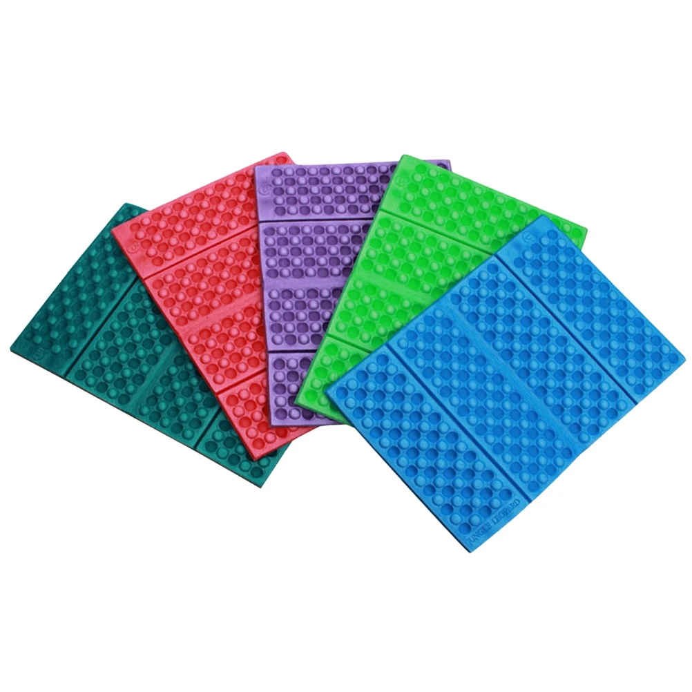 

5Pcs Portable Lightweight Xpe Foldable Picnic Mat Honeycomb Pattern Camping Beach Pad Multifunctional Outdoor Travel