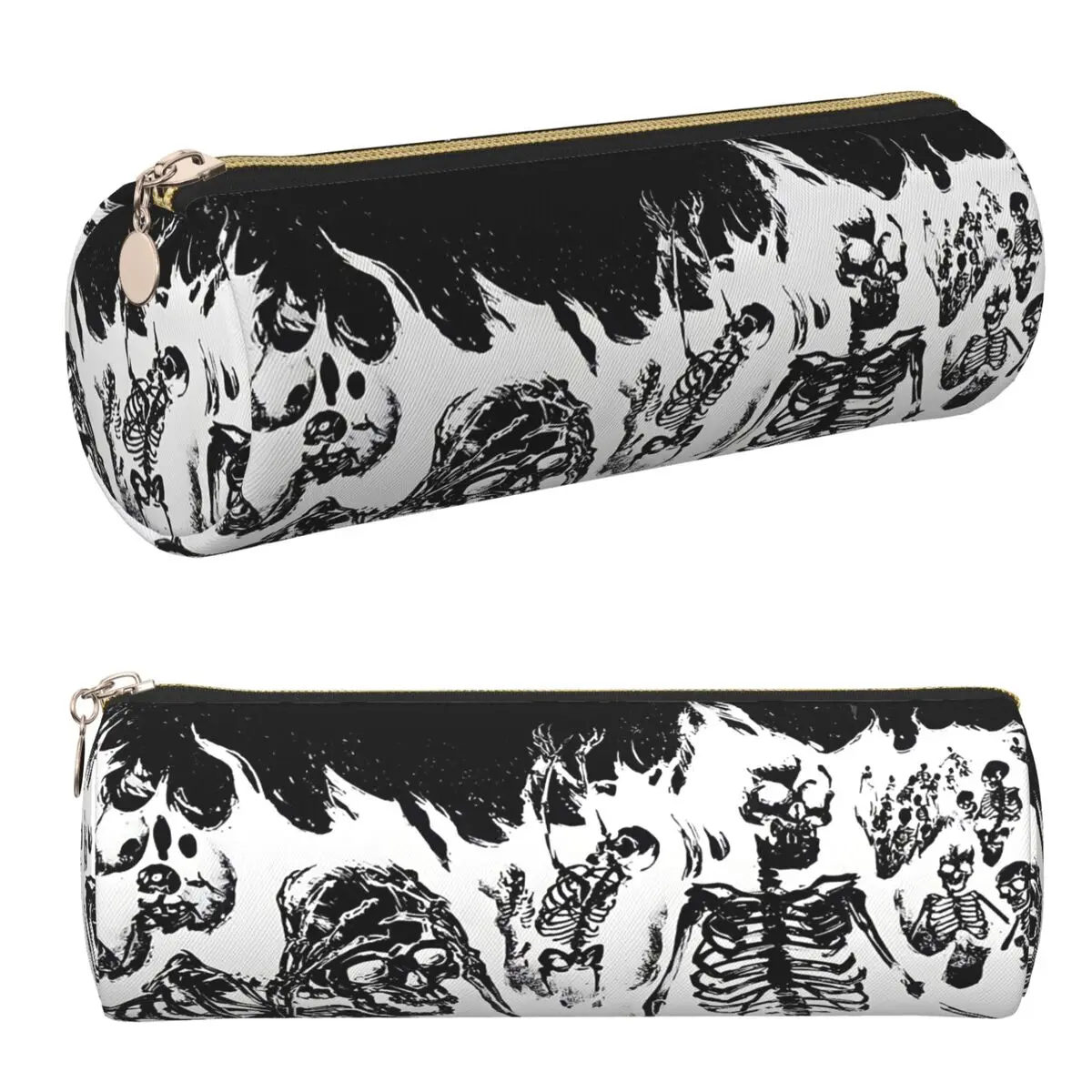 

Hell Skull Is Engulfed In Flames Pencil Case Pencil Pouch Stationery Supplies Large Capacity Pen Box Pencil Bag for Boys Girls