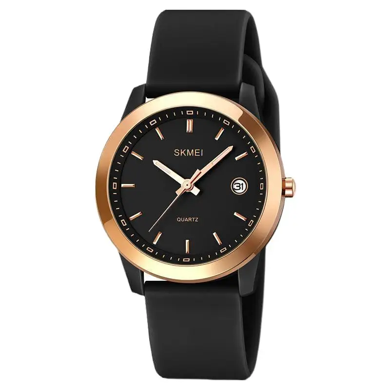 ساعة SkmeiGood المظهر للطلاب بسوار من السيليكون للفتيات والأولاد، ساعة كوارتز للامتحان بسيطة مقاومة للماء وصامتة