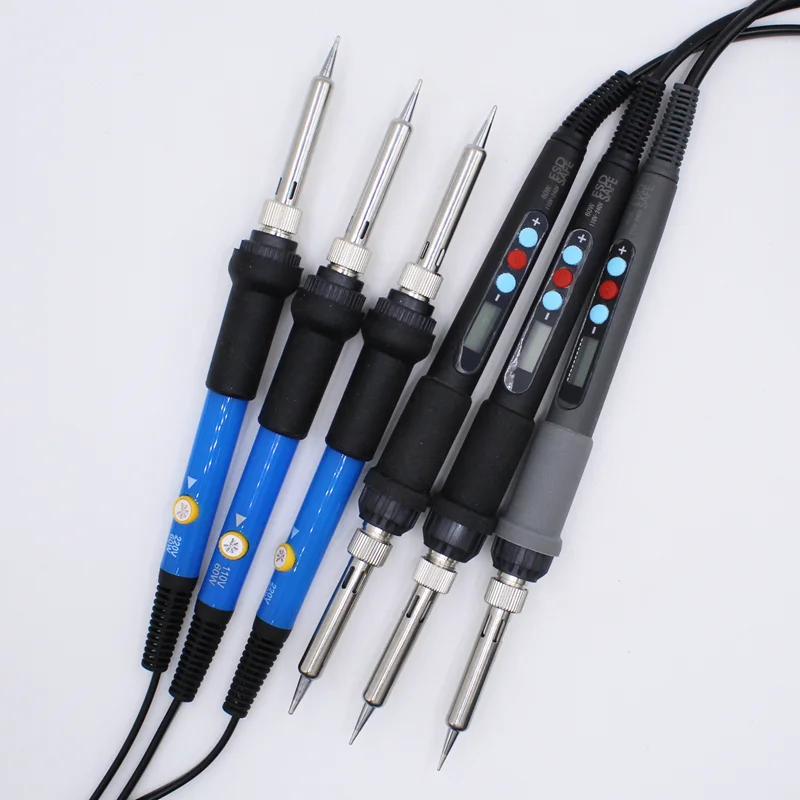 Brass Nut and Heat Set Threaded Insert Tool M2 M3-M8 for 3D Printer Adjustable Temperature Digital Soldering Iron Tip Insertion