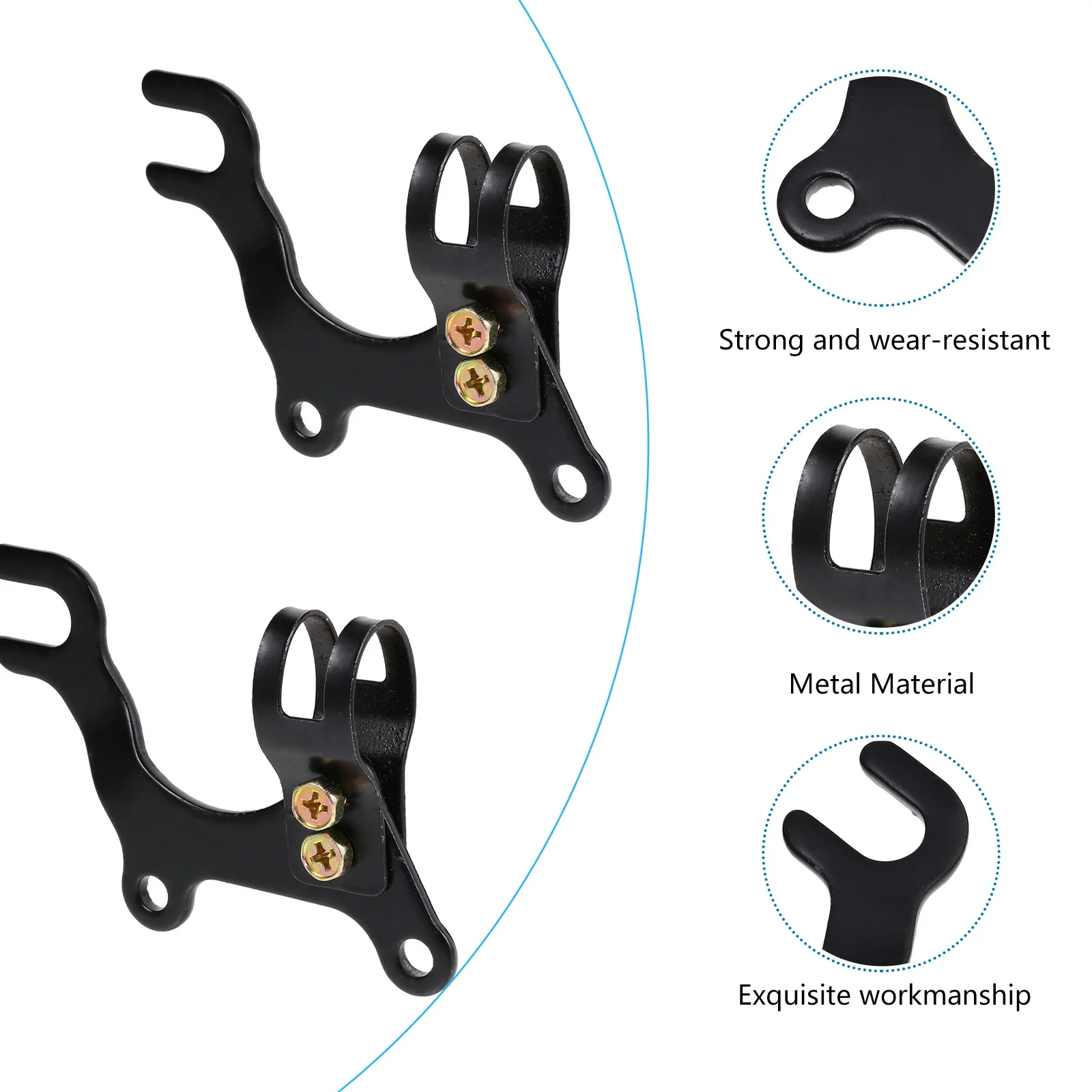 

2Pcs Brake Mounting Holder Disc Brake Bracket Adapter Bike Accessory Durable Metal Easy to Carry and Use Bike Accessory