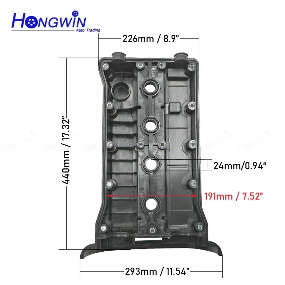 25192208 Engine Valve Cover W/Gasket For Chevrolet Aveo Cruze Lacetti Opel Daewoo Nexia F16D3 1.6 25185117 25185123 96469203