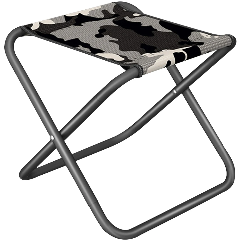 

Portable Folding Stool Camping Chair Collapsible Oxford Cloth Furniture Gear Barbecue Serving Outdoor Durable Practical Stable