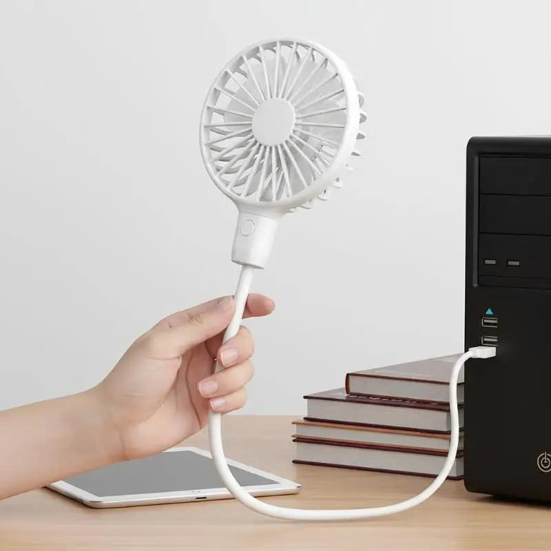 USB Handheld Portable Fan, Silent Cooling Fan With Power Bank Function, Wireless Mini USB Fan With Switch For Outdoor Travel Us