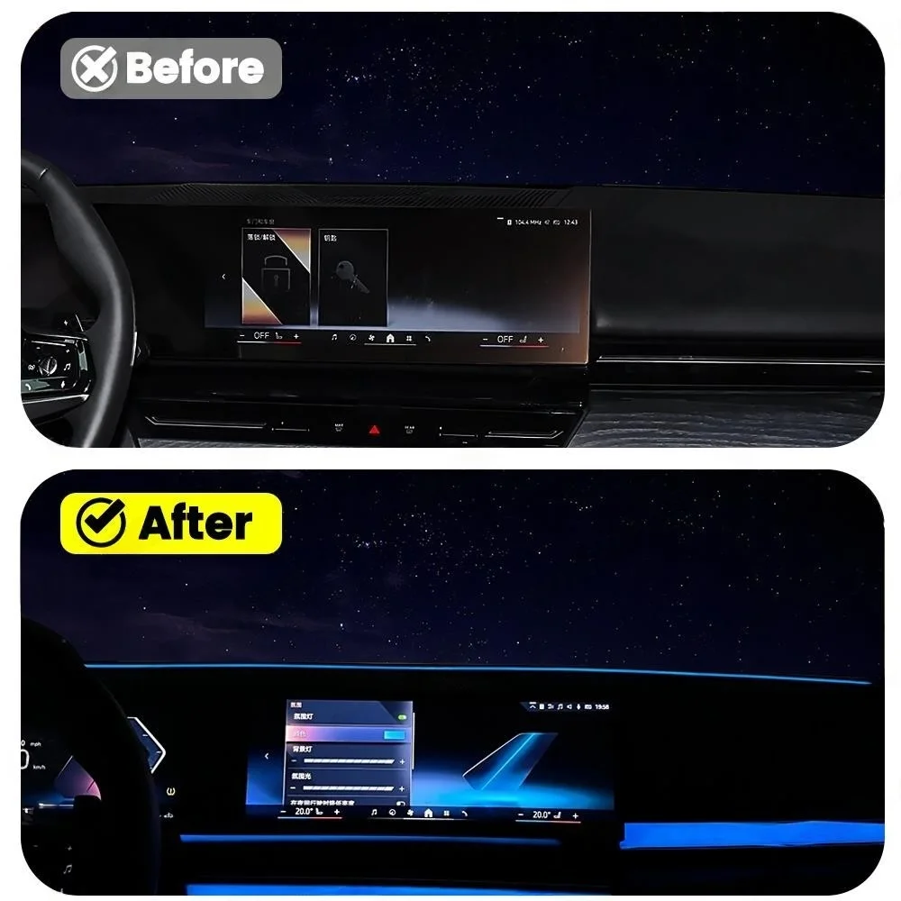 11 Colors For BMW 3/4 Series G20 G30 G01 G05 G chassis Runs Through the Instrument Lights Universal Car Interior Ambient Light