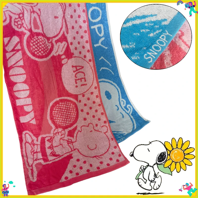 

Полотенце Снупи, хлопковые утолщенные впитывающие мягкие полотенца с героями мультфильмов, модные полотенца для взрослых и детей, принадлежности для ванной комнаты