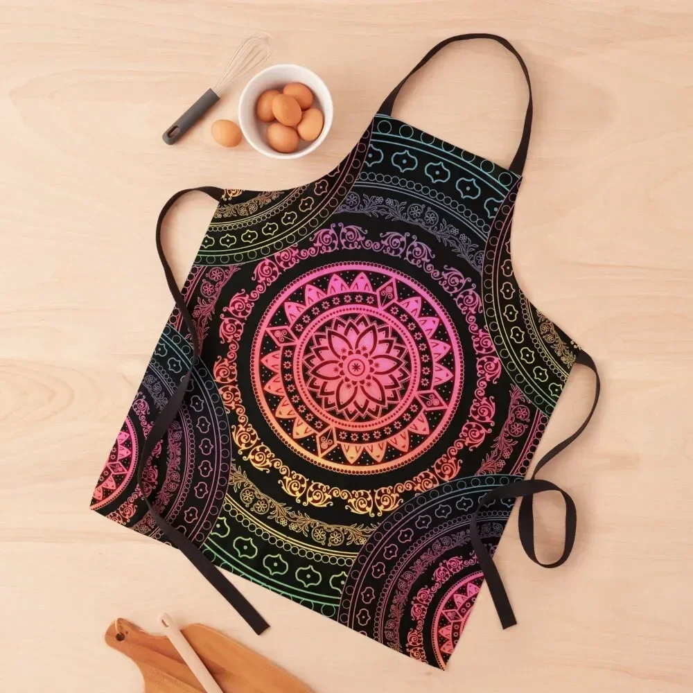 

Mandala Boho Festival / Zen Flower Yoga Mandala Apron Kitchen Items waiter Apron