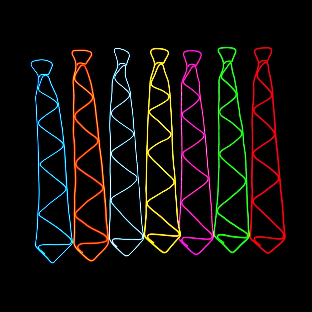 

Personalized Glowing Mens Tie Costume DJ Dance Party Flash Tie Party Carnival Decor Valentine Day Men's Gift LED Light Up Tie