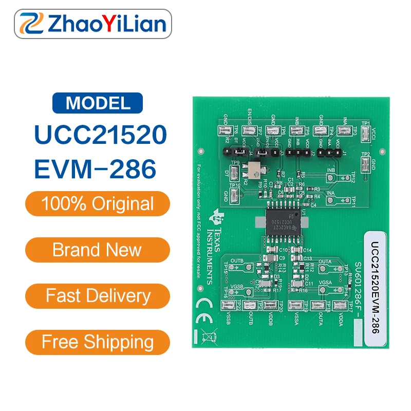 For UCC21520EVM-286 TI UCC21520 Isolated Dual Channel Gate Driver EVM SiC MOSFET IGBT Evaluation Board