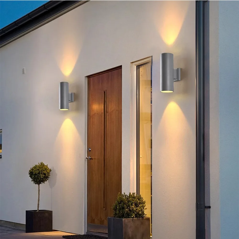 Modern Waterproof Outdoor Wall Lamp IP65 Garden Porch Lighting Aluminum Sconce Fixture For Exterior Balcony Yard Decor