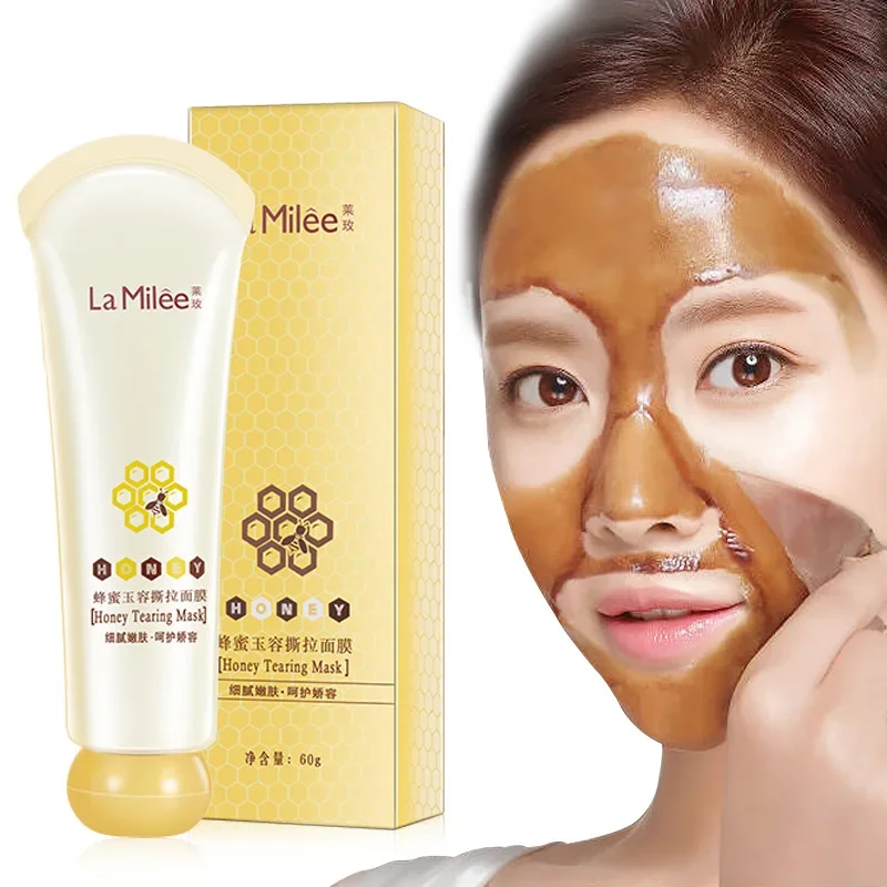 Honey Tearing Mask Peel-off Mask Tearing Shrinks Pores Remove Peel Off Dead Skin Oil Control Clean Pores Face Skincare Mask