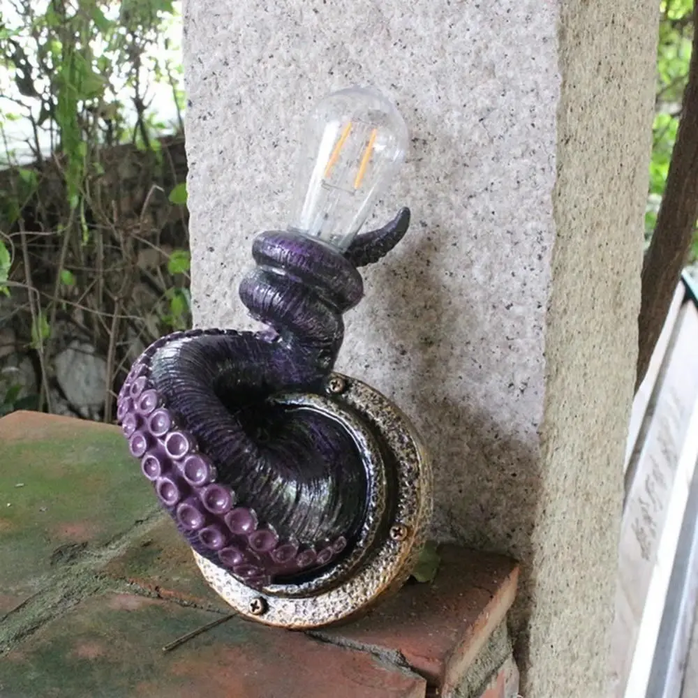 

Octopus Tentacle Shape Octopus Wall Sconce Light Simulation Handmade Wall-mounted Octopus Light Resin Animal LED Wall Aisle Lamp