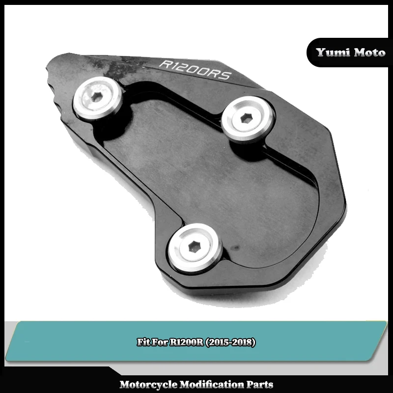 

Motorcycle CNC Kickstand Foot Side Stand Extension Pad Support Plate Enlarge Stand Fit For R1200R R1200RS R1200 R RS 2015-2018