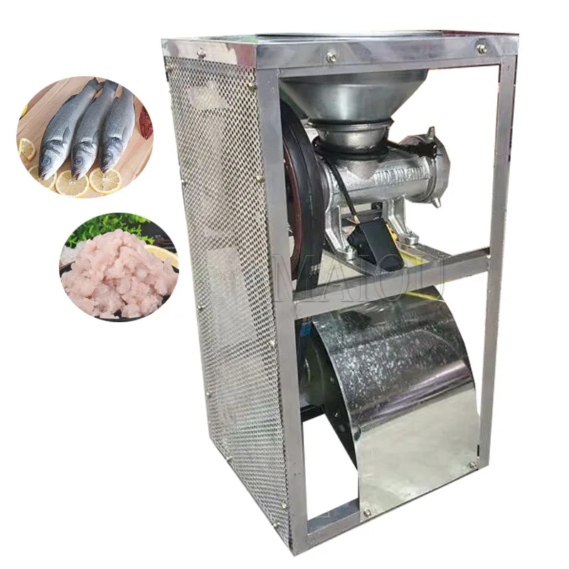 Meat Grinder 220V Commercial Bone Shredder 2.2KW Chicken Skeleton Shredded Fish Electric High Power 150kg/h